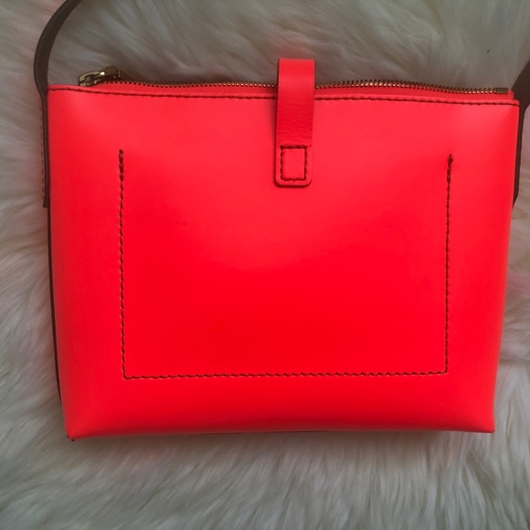J. Crew Parker Leather Crossbody (Neon Pink) - Picture 3 of 4